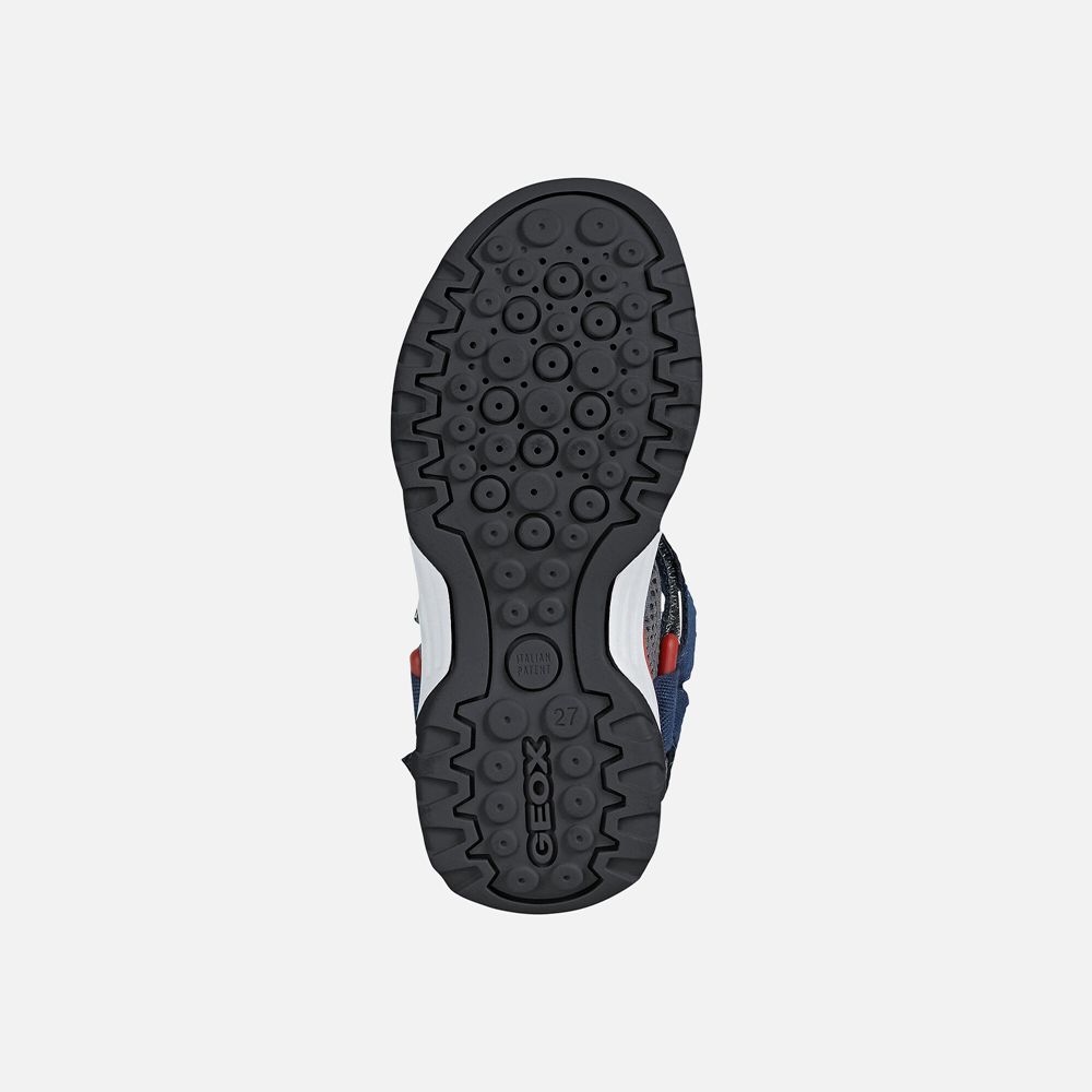 Geox Erkek Çocuk Sandalet Lacivert/Kırmızı - Borealis - MKT-027653